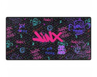 Arcane Jinx Mauspad: League of Legends Gaming Schreibtischunterlage