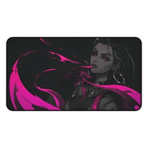 Valorant Reyna Desk Mat, Gaming Mousepad for Valorant Fans, Large Desk Protector, Office Desk Accessory, Computer Desk Decor, Gaming