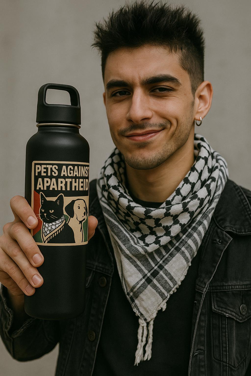 Pets against Apartheid -Free Palestine Sticker - Thumbnail 2