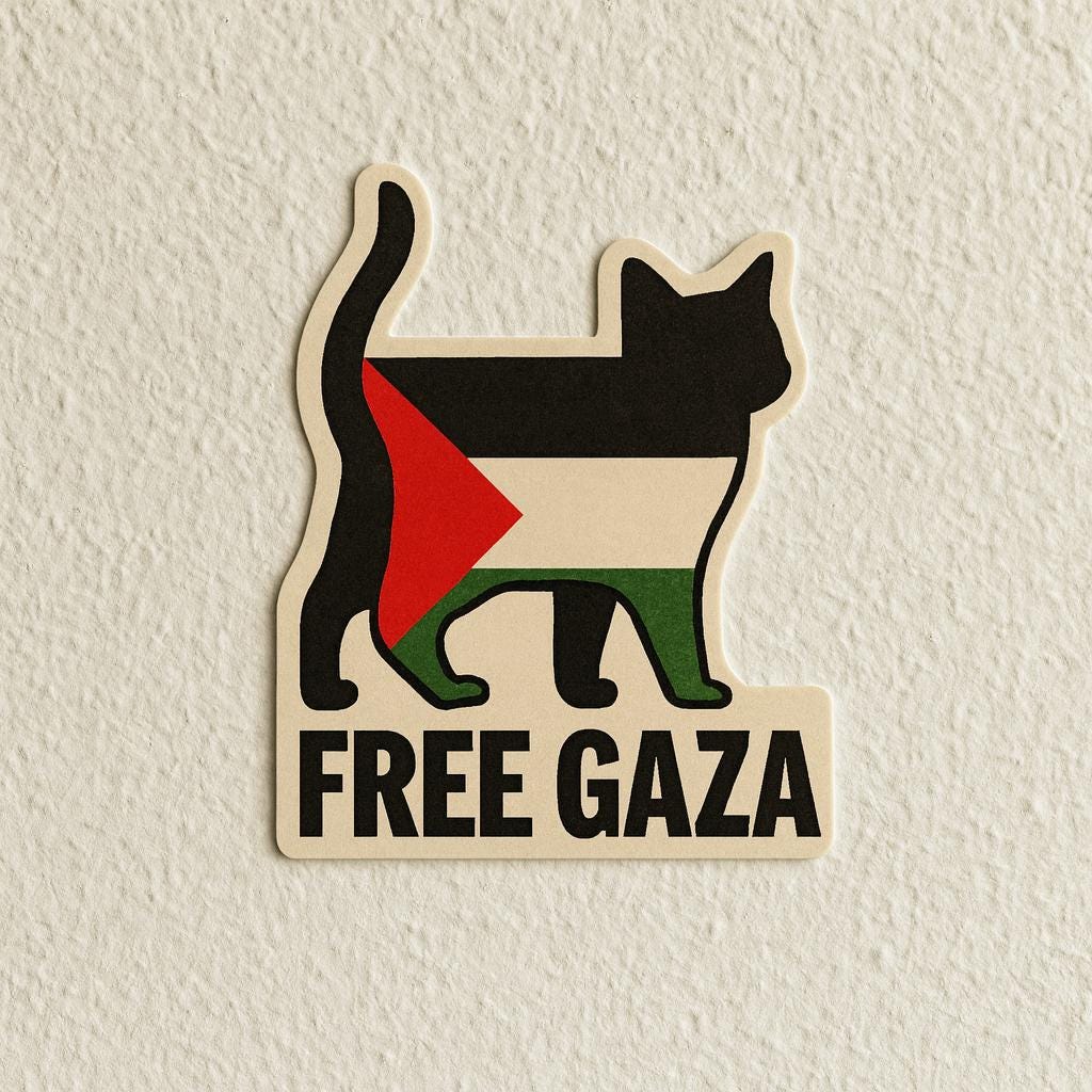 Free Gaza -Palestinian Flag Sticker - Thumbnail 2