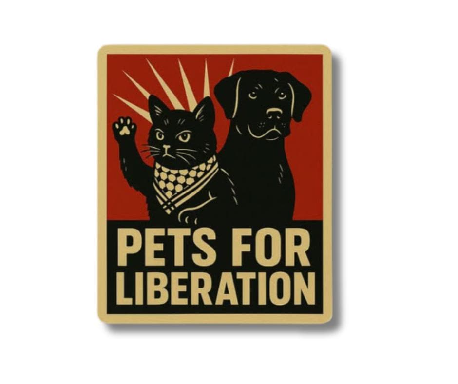 Pets for Liberation sticker