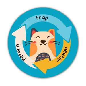 Sticker 3" - Trap onzijdig retourneren