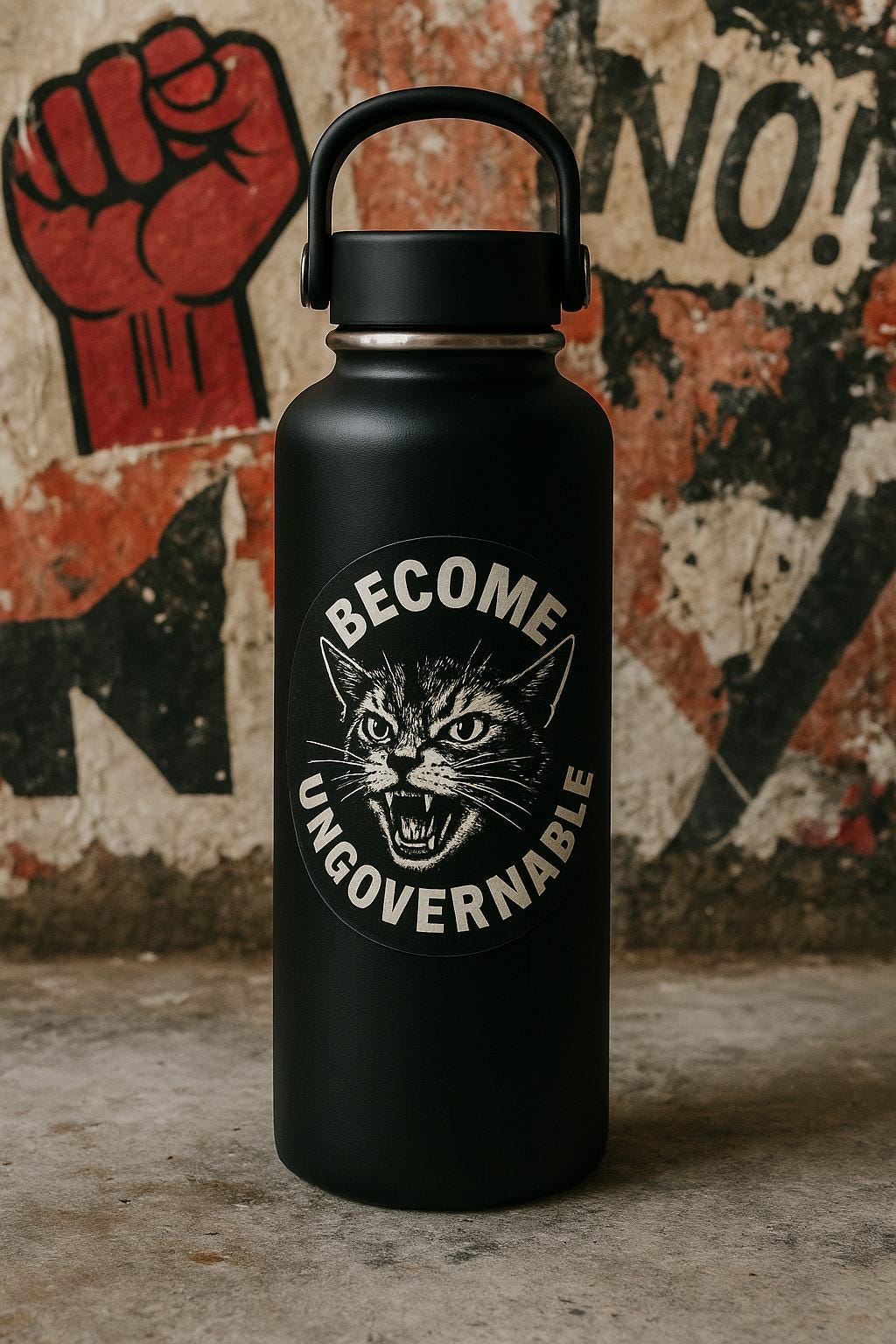Become Ungovernable Cat Sticker - Thumbnail 3