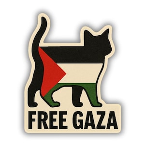 Free Gaza -Palestinian Flag Sticker