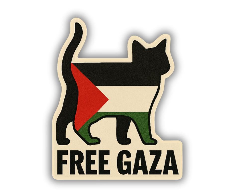 Free Gaza -Palestinian Flag Sticker
