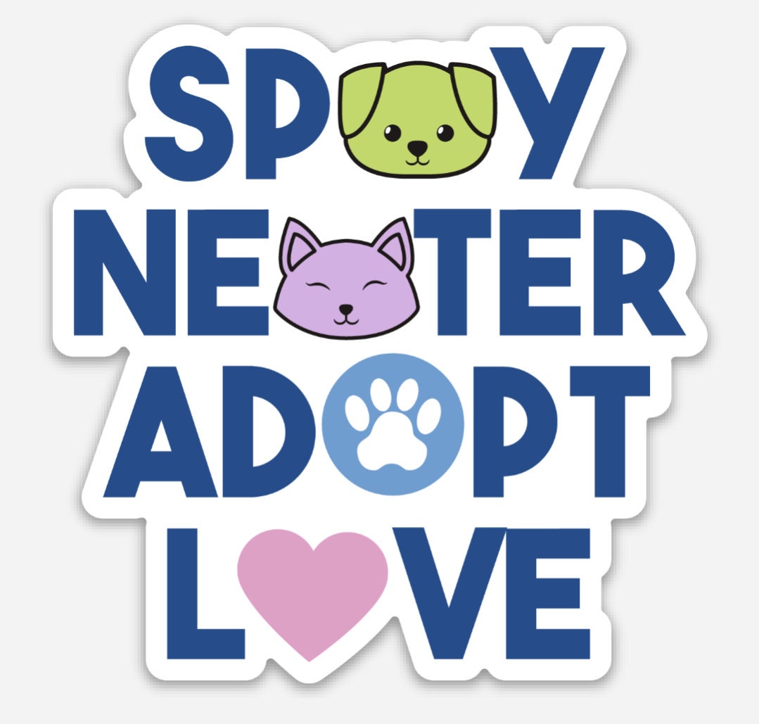 Spay Neuter Adopt Love Magnet - Thumbnail 2