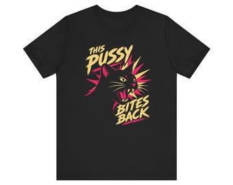 Ce chaton mord en retour - T-shirt unisexe à manches courtes en jersey
