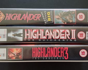 Highlander 1,2 & 3 VHS