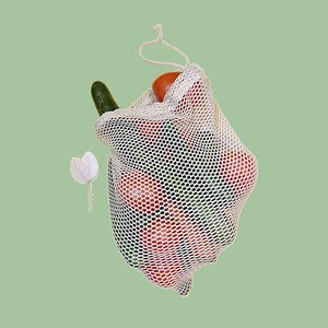 8×11 Inches Reusable Mesh Grocery & Produce Bags – 100% Cotton, Eco-Friendly Storage, Lightweight Bulk Carry, Zero Waste Market Tote
