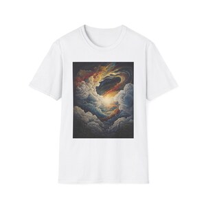 Ethereal Sky Unisex T-Shirt - Softstyle Tee, Nature Art Shirt, Gift for Dreamers, Casual Wear, Atmospheric Shirt