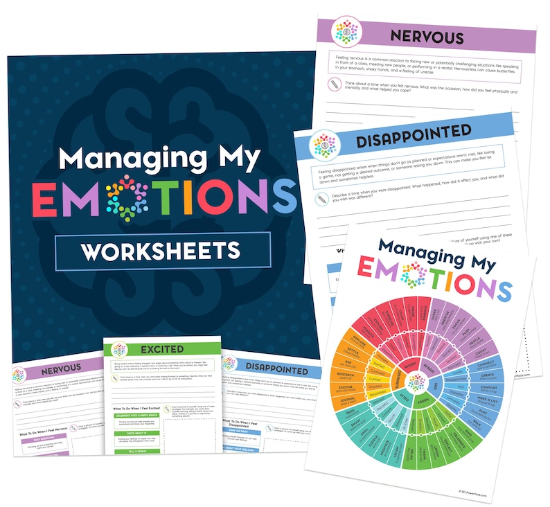 Managing My Emotions Worksheets – SEL for Kids, Emotional Awareness ...
