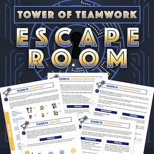 Tower of Teamwork Escape Room – Printable SEL Game for Kids, Classroom Team-Building & Group Activities