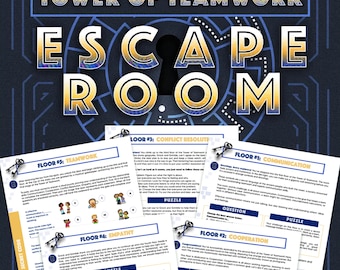 Tower of Teamwork Escape Room - Druckbares SEL-Spiel für Kinder, Klassenzimmer Teamentwicklung & Gruppenaktivitäten