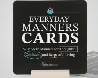 Everyday Manners Cards for Kids | Social Skills, Kindness, Respectful Living