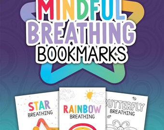 Mindful Breathing Bookmarks – SEL Mindfulness & Calm Visuals for Kids and Adults