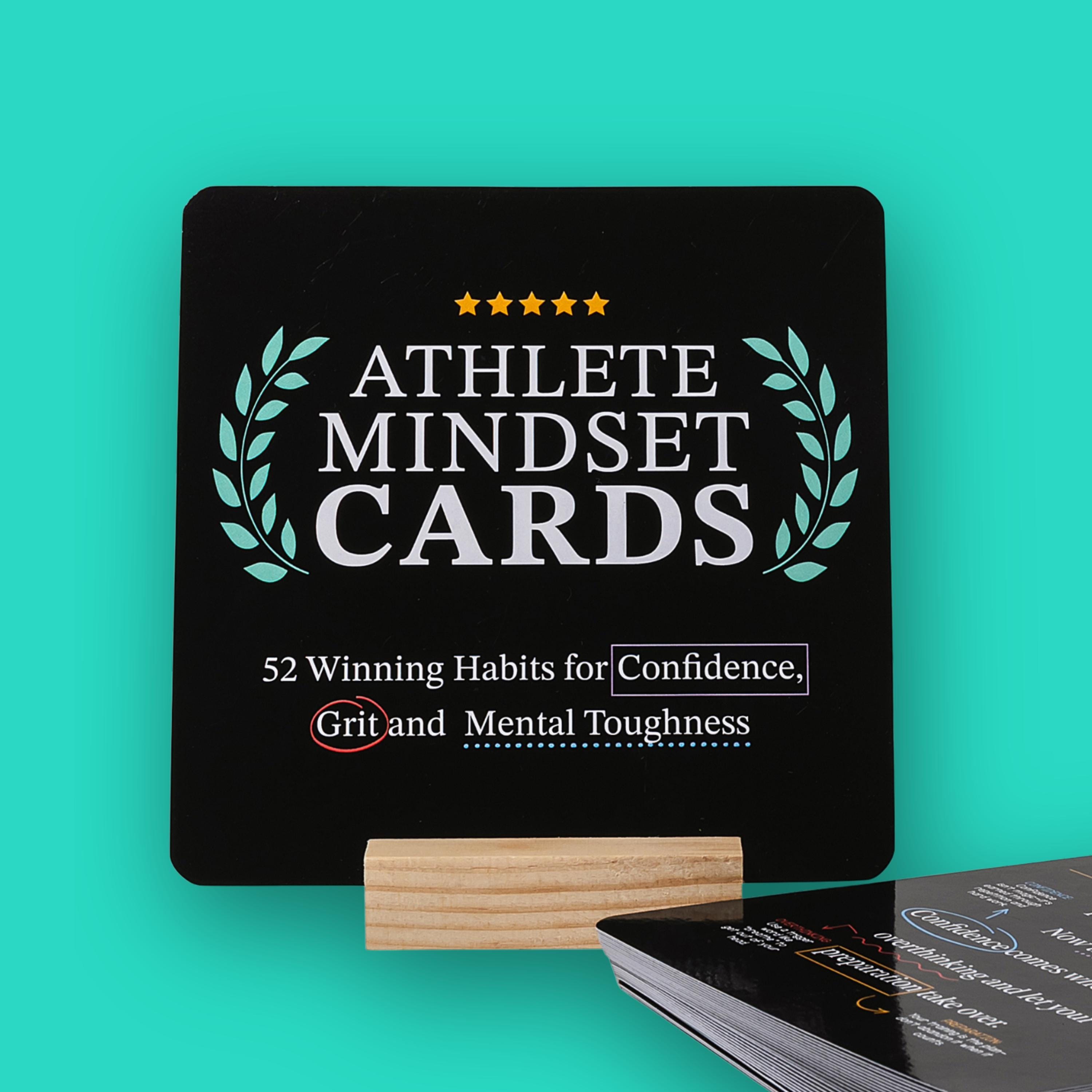 Athlete Mindset Cards – 52 Motivation & Mental Toughness Prompts for Youth Sports, Confidence, Focus and Grit | Coaching Mindset Tool
