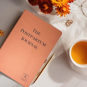 Faith-Based Postpartum Journal for New Moms | Guided Healing & Encouragement Notebook | Christian Motherhood Reflection Gift