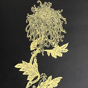 Album of two dozen vintage flower Chinese paper cuts, NOS