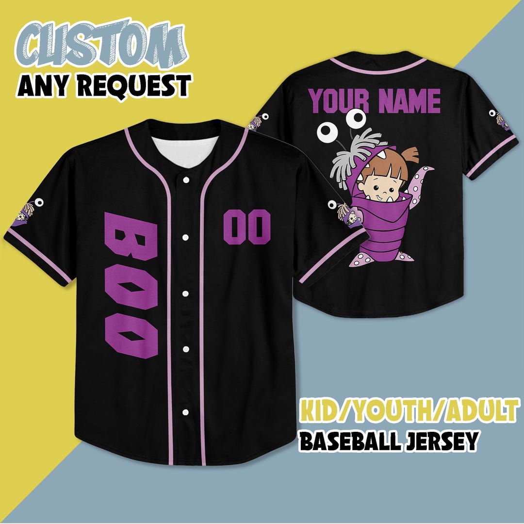 Personalized Boo Monsters Inc Baseball, Custom Boo Monsters Inc ...