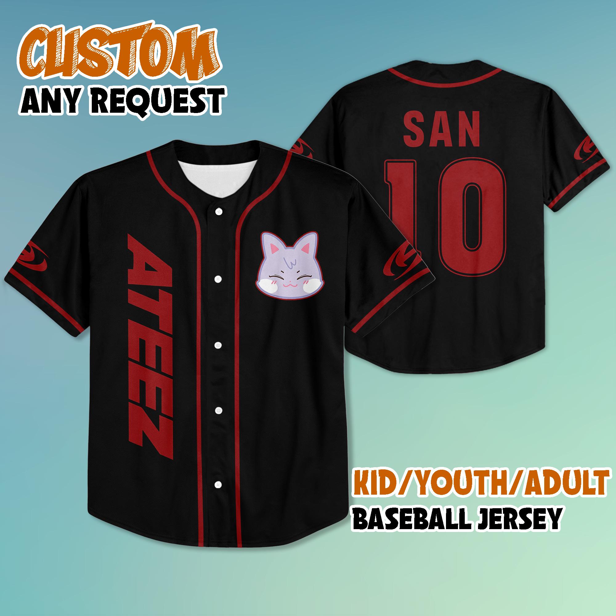 ATEEZ SANベースボールTシャツ（ATEEZ Clothing & Fashion Merch