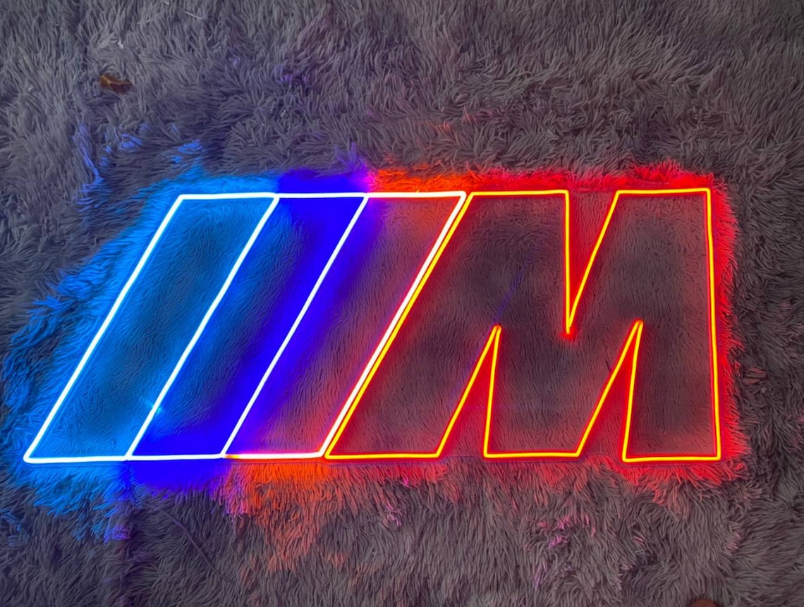 BMW M Power Led Sign BMW Neon Sign Custom Neon Sign Car Led Etsy