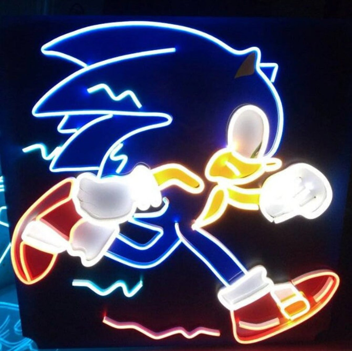 Sonic the Hedgehog Neon Sign / Sonic Led Sign / Sonic Led Sign - Etsy