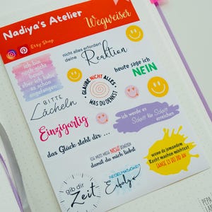 Ensemble d'autocollants de motivation – Affirmations sur papier vinyle – Idéal pour agenda, calendrier, ordinateur portable, téléphone portable