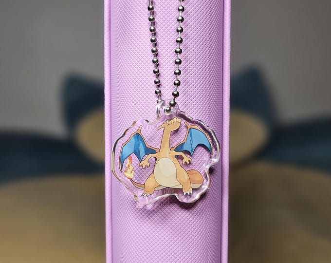 Pokemon - Charizard - Binder Keychain - Etsy