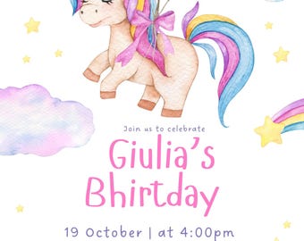 デジタル誕生日招待状
