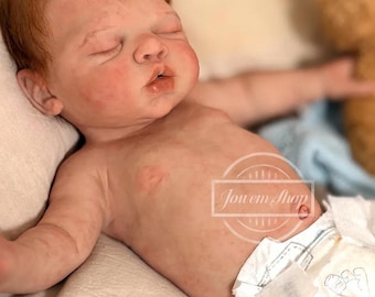 Full Silicone Reborn Baby Girl -20" Handmade Realistic Newborn Silicone Doll, Birthday Gift, Collectible Art Doll, Best Gift for Girl Boy