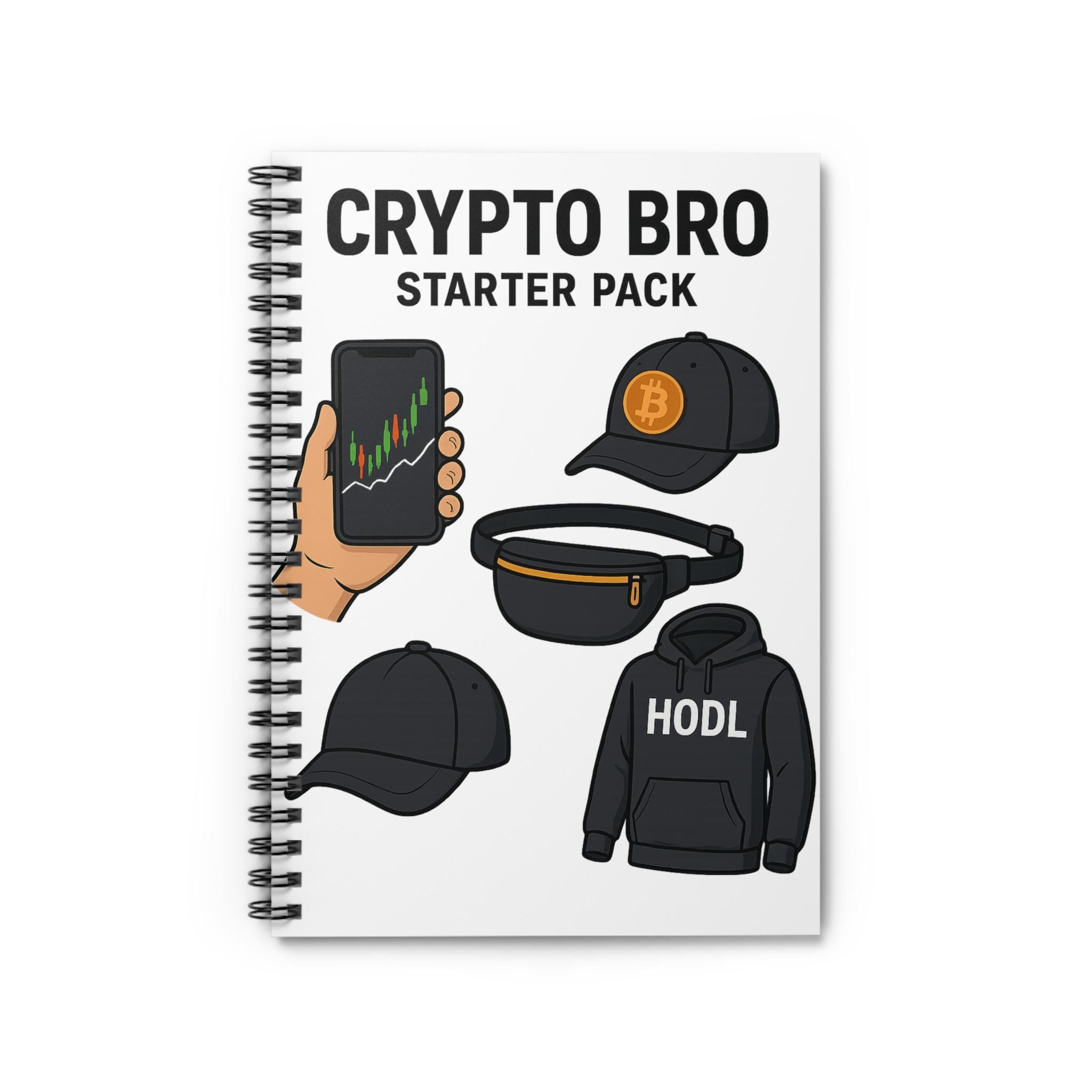 Crypto Bro Spiral Notebook - Ruled Line, Great for Gifts, Journaling,  Planning, Gift for Crypto Enthusiasts, Ideal for Students - Etsy