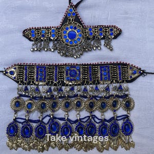 Afghan jewellery set | Afghan Jewellery Vintage Kuchi Choker Necklace | Kuchi Jewelry | Afghan Jewelry