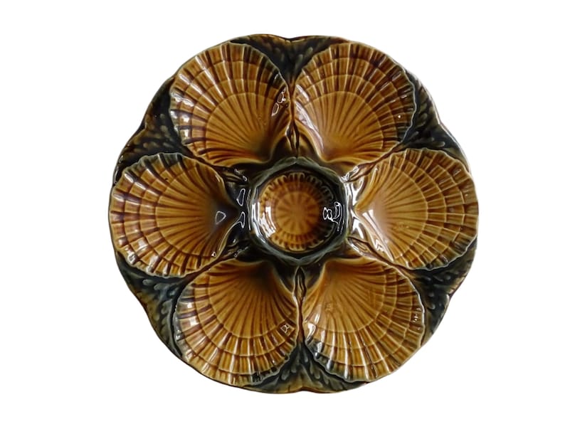Vintage Sarreguemines Oyster Plate - Thumbnail 2