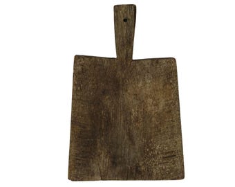 Distressed Antique Wooden Chopping Board, Old Wood Cutting Board, Rustic Kitchen, Timeworn Decor, French Farmhouse Decor 17.5"