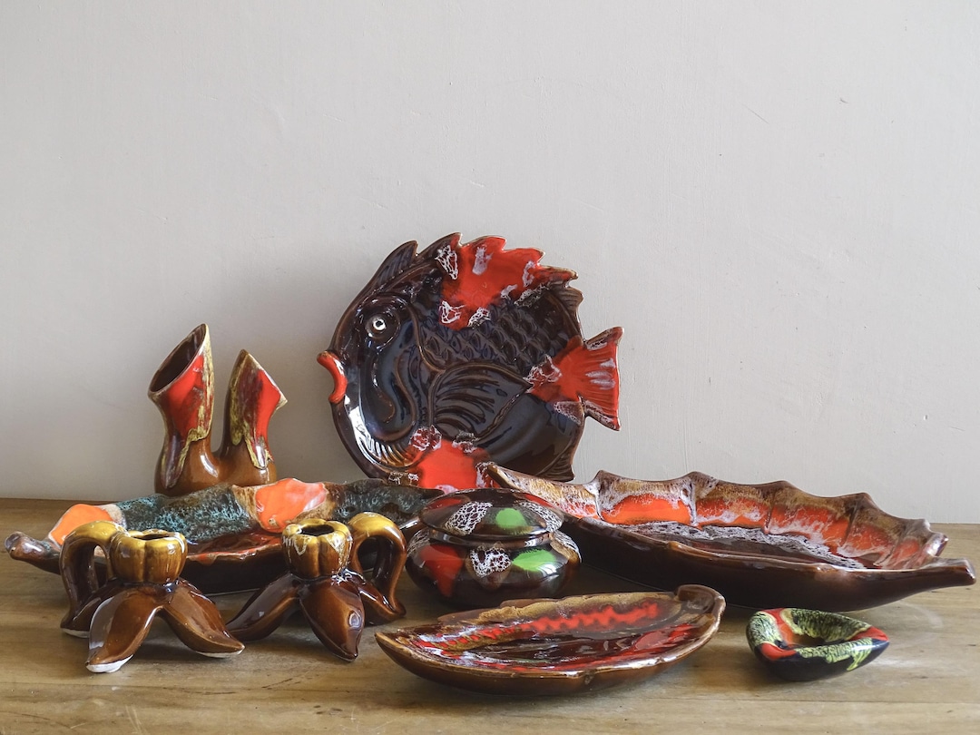 Vallauris france 陶器 Jouve Collection of French Vintage Vallauris Pottery, Decorative Ceramic