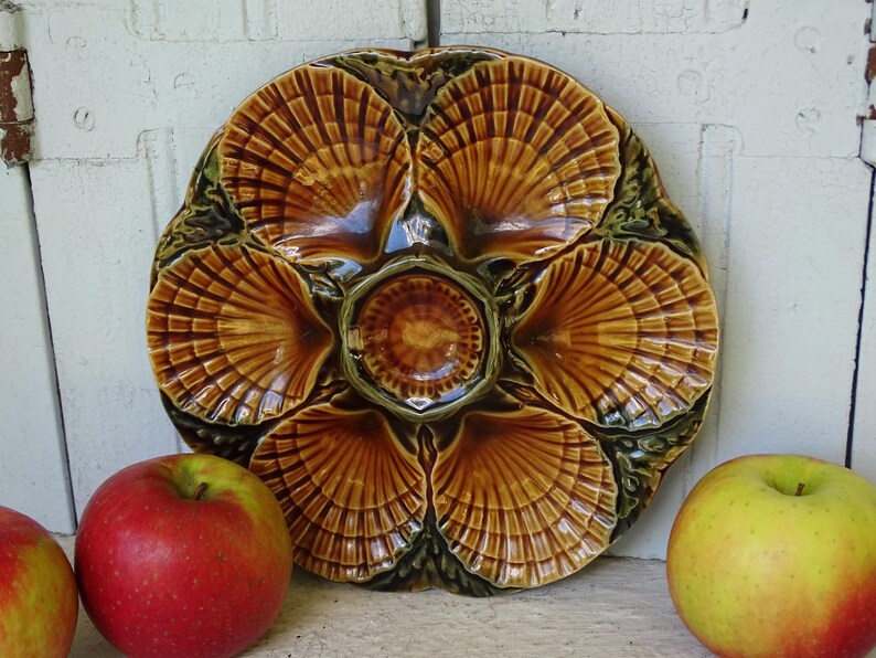 Vintage Sarreguemines Oyster Plate - Thumbnail 5