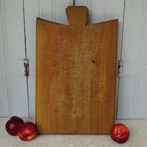 17.3&quot; French Vintage Chopping Board, Old Wooden Cutting Board, Vintage Wood Chopping Board, Bread Board, Charcuterie Board, Rustic Farmhouse