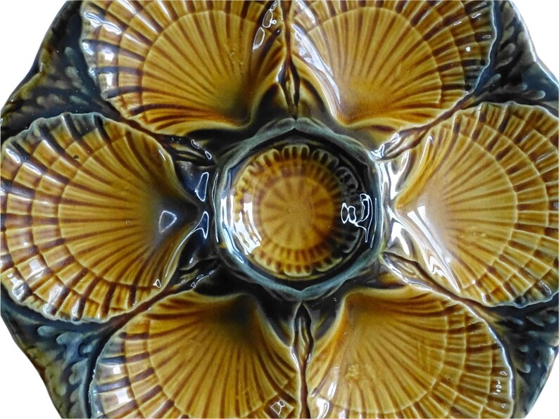 Vintage Sarreguemines Oyster Plate - Thumbnail 3