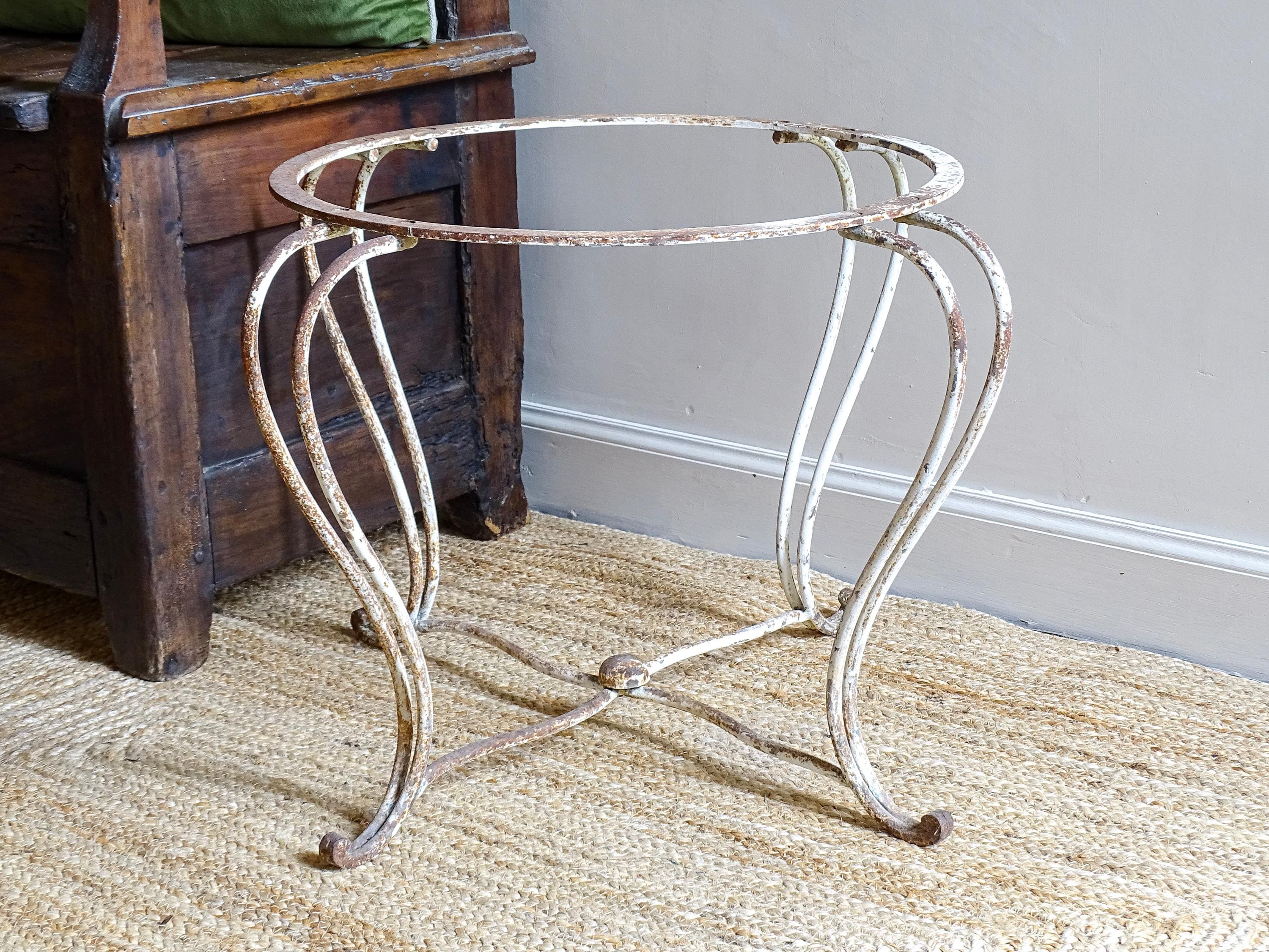 Pied de table fer forge pietement ferronnerie d'art support table fer