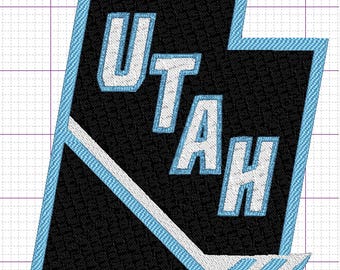 Utah Mammoth Hockey - Embroidery File, 5 sizes