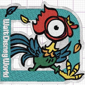 HeiHei Moana Chicken Machine Embroidery File, 6 sizes