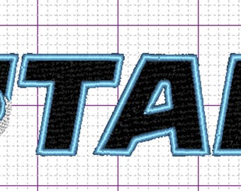 Utah Mammoth U Logo - Embroidery File, 5 sizes