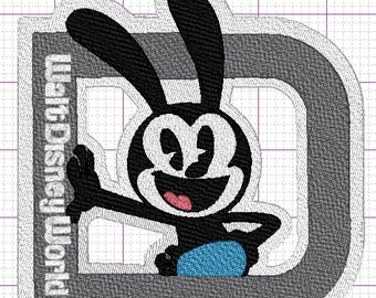 Oswald Rabbit, Machine Embroidery File, 6 sizes