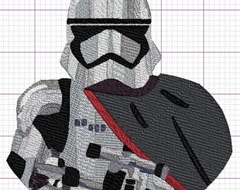 Captain Phasma Embroidery File, 6 sizes