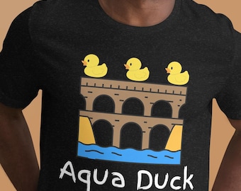 Funny Duck T-Shirt: Silly Aqueduct Malapropism - Gift for Duck Lovers