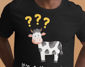 Funny Cow Shirt: A Moo Point Malapropism - Silly Cattle Gift