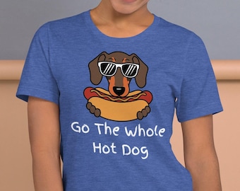 Funny Hot Dog Graphic Tee: Silly Food Shirt, Dog Lover Gift