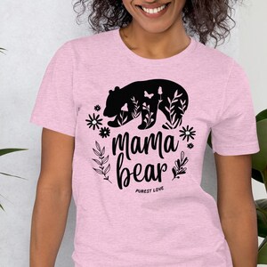 Mama Bear T-Shirt: Mother's Day Gift for Mum
