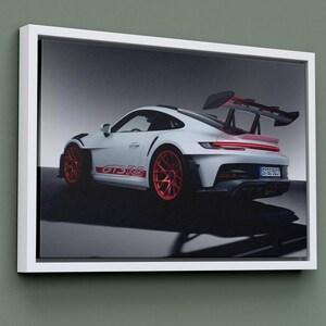 Art mural sur toile Porsche 911 GT3 RS3 Art mural Porsche Voiture de sport Art mural sur toile Porsche Impressions Porsche Impression d&#39;affiche Porsche Cadeau porsche