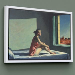 Edward Hopper - Morning Sun Canvas Wall Art, Large Framed Modern Fine Art Print, Classical American Art, Edward Hopper Wall Decor